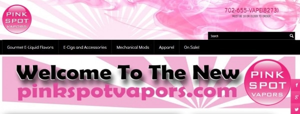 You are currently viewing Welcome to our new Pink Spot Vapors website!